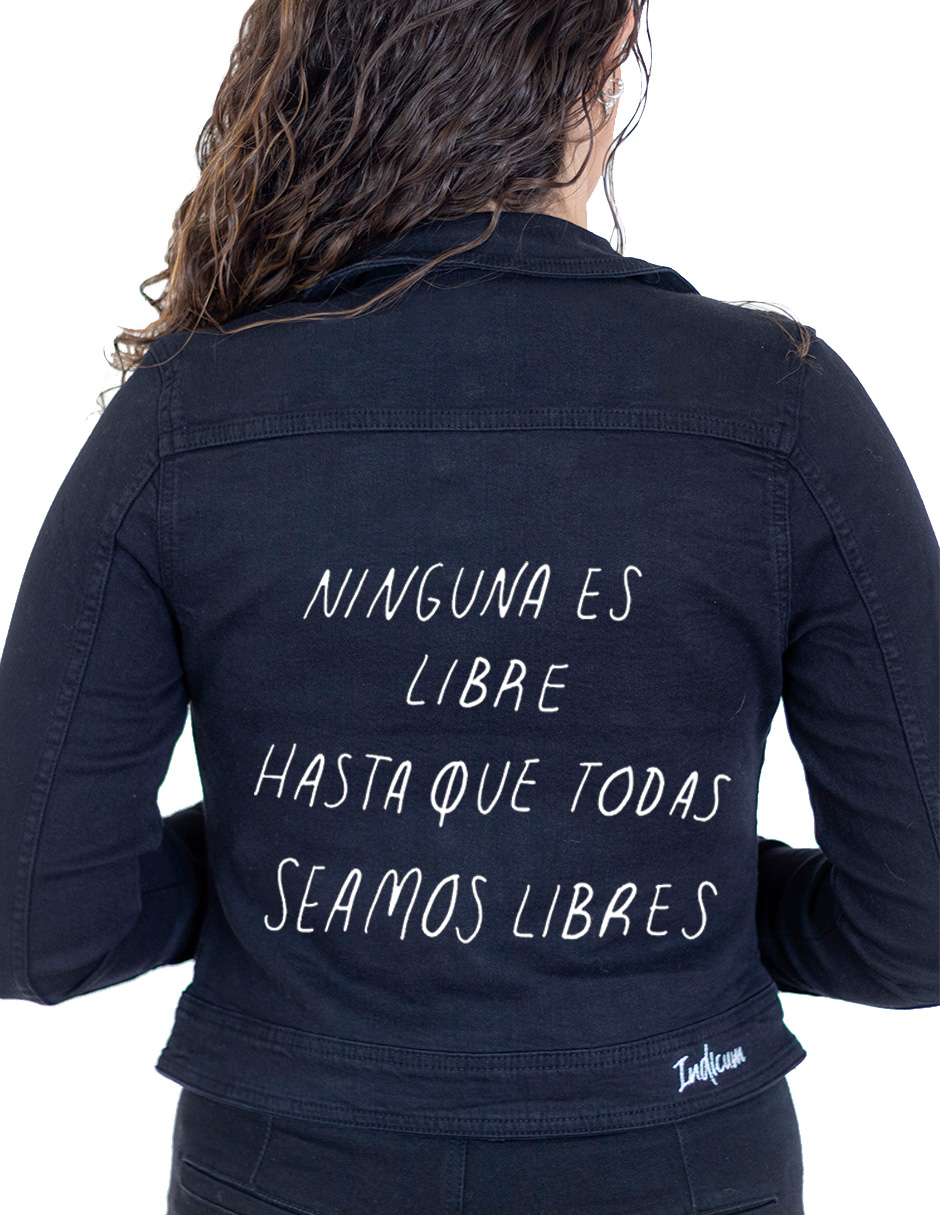 Foto 4 pulgar | Chamarra de Mezclilla Indicum Denim Libre color Negro Slim Fit