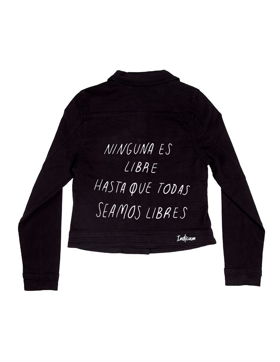 Foto 6 pulgar | Chamarra de Mezclilla Indicum Denim Libre color Negro Slim Fit