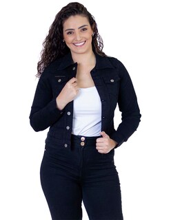 Foto 1 | Chamarra de Mezclilla Indicum Denim Friends color Negro Slim Fit