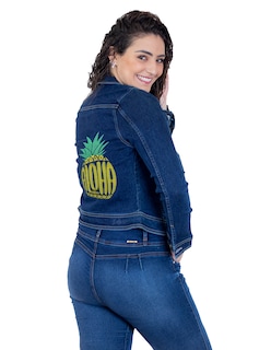 Foto 2 | Chamarra de Mezclilla Indicum Denim Aloha color Azul Slim Fit