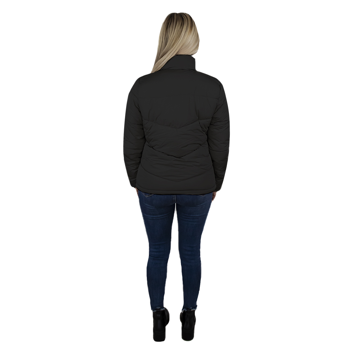 Foto 6 | Chamarra London Rock color Negro para Mujer