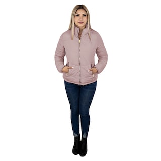 Foto 2 | Chamarra con Interior de Polar London Rock color Rosa para Mujer
