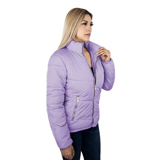 Foto 2 | Chamarra London Rock color Lila para Mujer