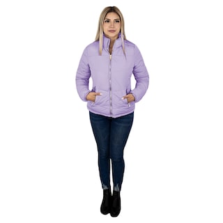 Foto 3 | Chamarra London Rock color Lila para Mujer