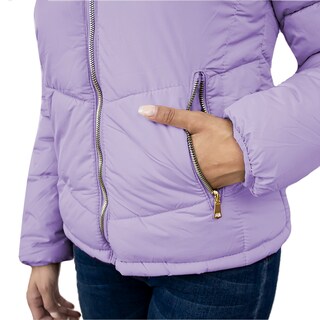 Foto 4 | Chamarra London Rock color Lila para Mujer