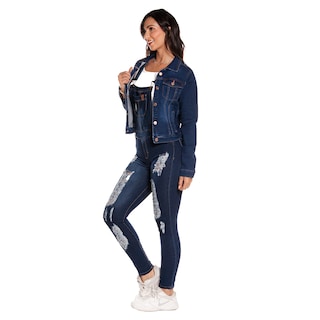Foto 3 | Chamarra de Mezclilla Stretch Pineda Jeans para Dama con Bolsas