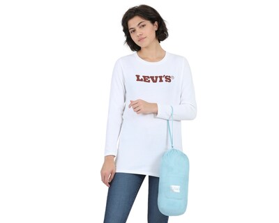 Foto 6 | Chamarra Levi's Packable 59544-0154 color Azul para Mujer