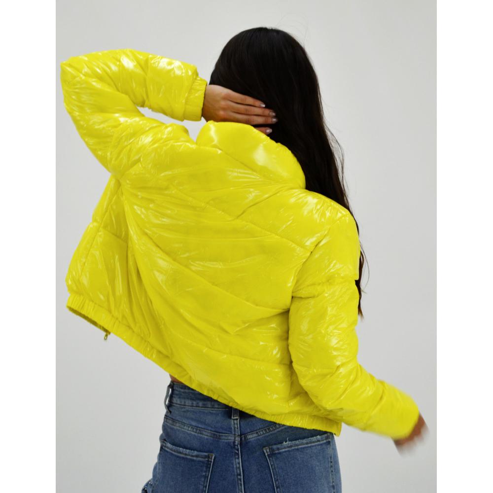 Foto 3 | Chamarra Acolchada Efecto Piel Roman Fashion Juvenil 7023 color Amarillo