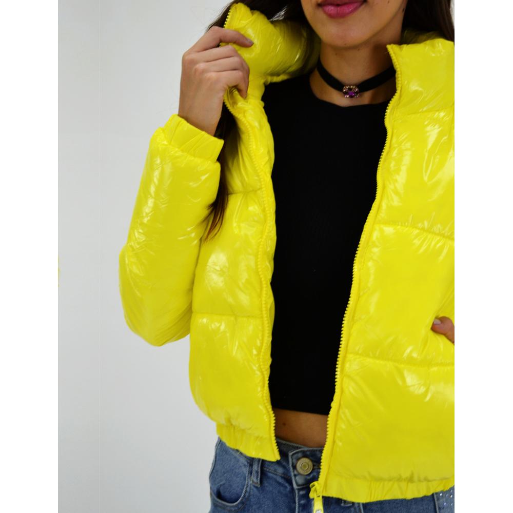 Foto 5 pulgar | Chamarra Acolchada Efecto Piel Roman Fashion Juvenil 7023 color Amarillo