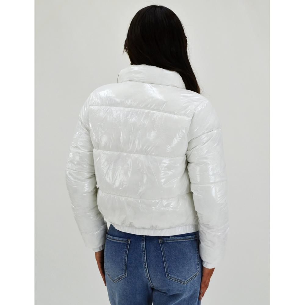 Foto 4 pulgar | Chamarra Acolchada Efecto Piel Roman Fashion Juvenil 7023 color Blanco