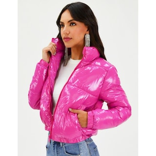 Foto 2 | Chamarra Acolchada Efecto Piel Roman Fashion Juvenil 7023 color Rosa