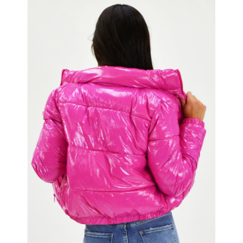 Foto 3 | Chamarra Acolchada Efecto Piel Roman Fashion Juvenil 7023 color Rosa
