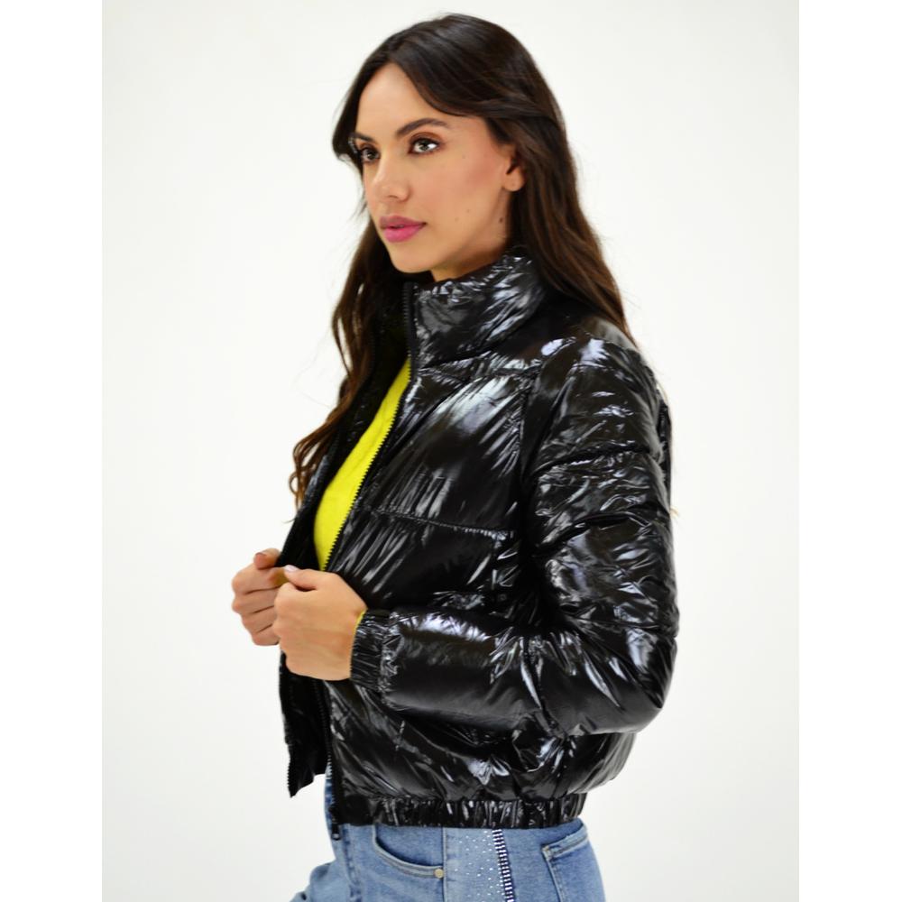 Foto 2 | Chamarra Acolchada Efecto Piel Roman Fashion Juvenil 7023 color Negro