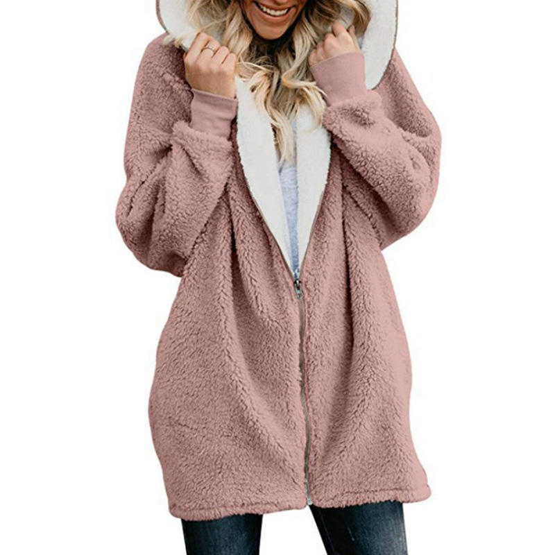 Foto 4 pulgar | Venta Internacional - Abrigo De Longitud Media Con Capucha Para Mujer - Gris S