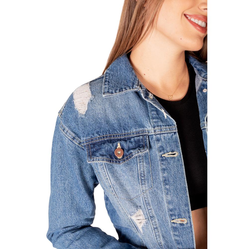 Foto 4 | Chamarra de Mezclilla Jeanswest 4062 Azul