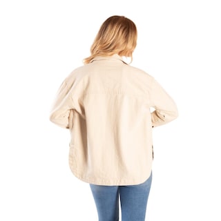 Foto 2 | Chamarra de Mezclilla Oversize Jeanswest 4127c Beige