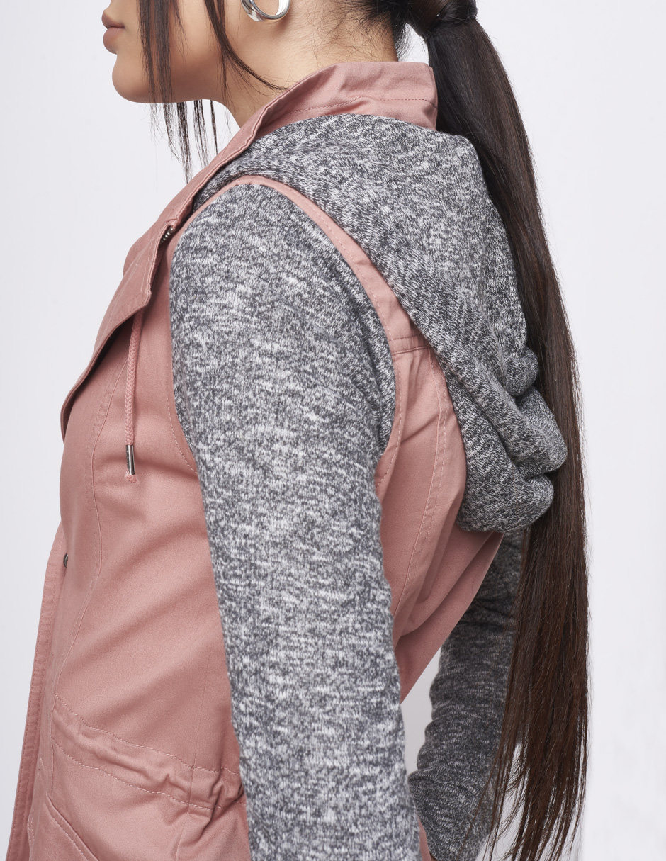 Foto 3 | Chamara Devendi Rosa Mangas y Gorro Stretch para Mujer