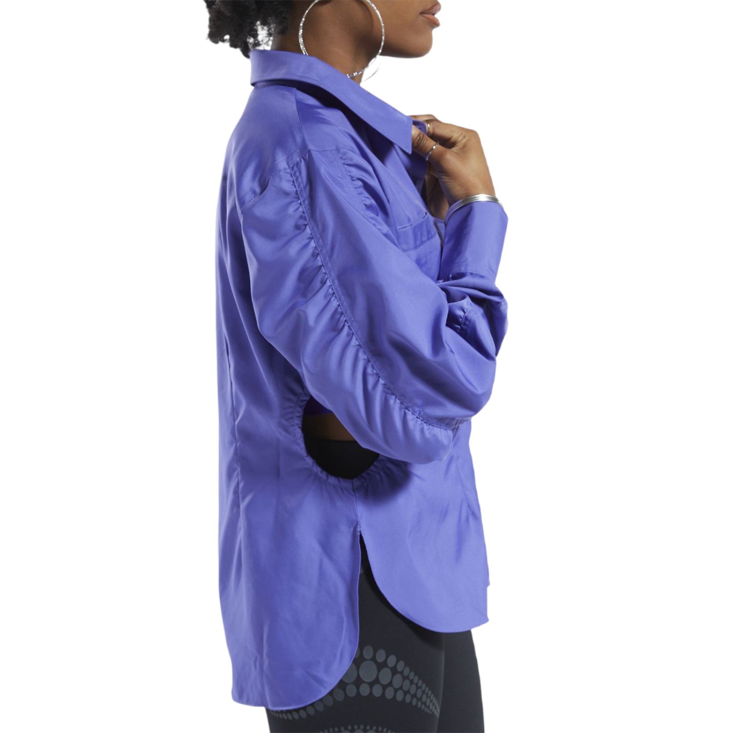 Foto 6 pulgar | Chamarra para Mujer Reebok Cardi B Púrpura
