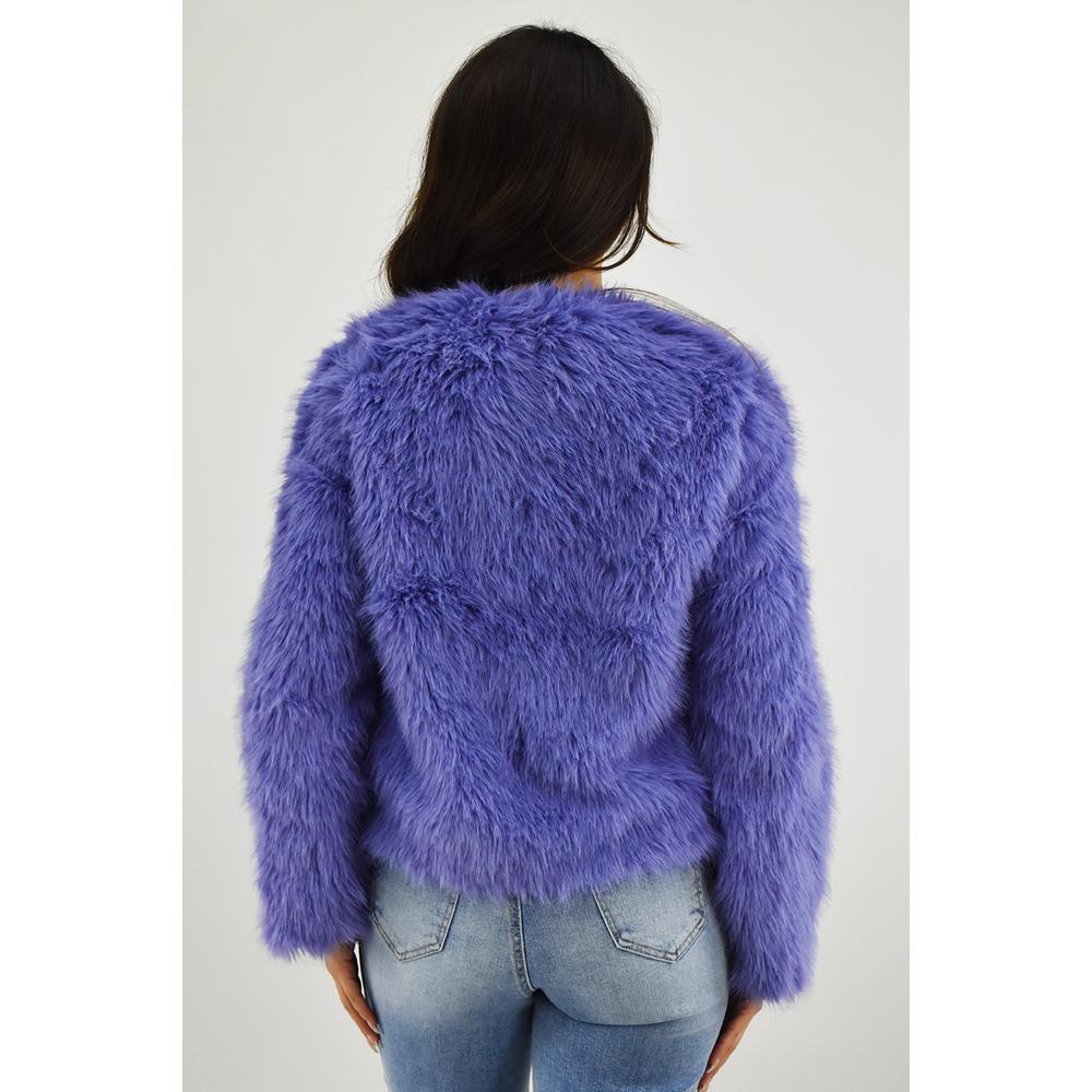 Foto 4 pulgar | Chaqueta de Peluche Juvenil 2405 Lila