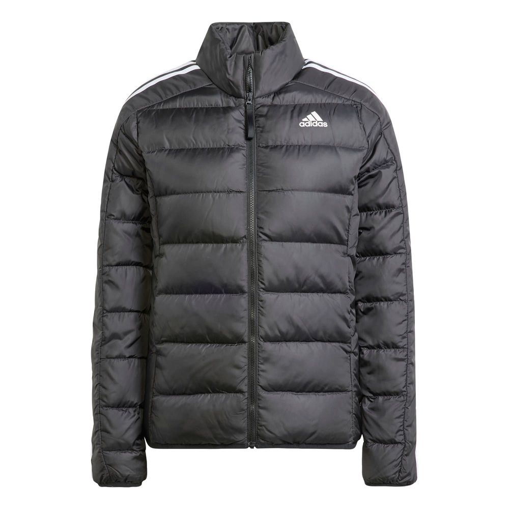 Chamarra Térmica Ligera Adidas Essentials 3 Franjas Negra para Mujer