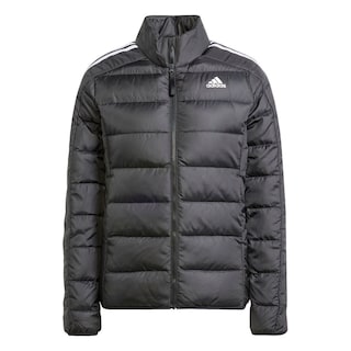 Foto 1 | Chamarra Térmica Ligera Adidas Essentials 3 Franjas Negra para Mujer