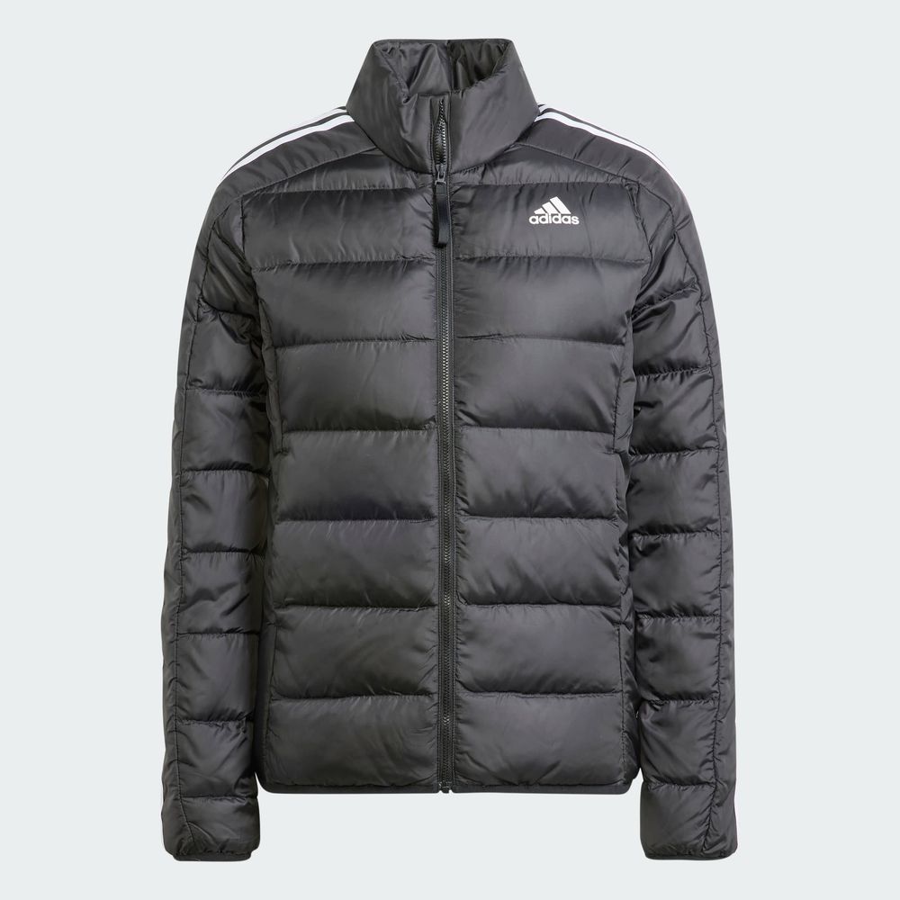 Foto 3 pulgar | Chamarra Térmica Ligera Adidas Essentials 3 Franjas Negra para Mujer