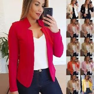 Foto 2 | Venta Internacional- Saco de Moda para Mujer de Algodón Rojo