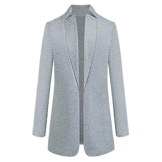 Foto 4 | Venta Internacional- Saco de Invierno Tipo Blazer para Mujer Liso Largo