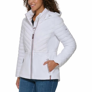 Foto 3 | Chamarra Tommy Hilfiger Stretch Jacket Blanca Para Mujer