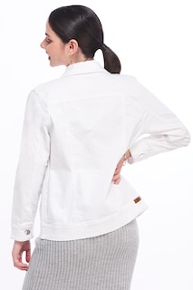 Foto 2 | Chamarra Devendi Blanca Oversize para Mujer