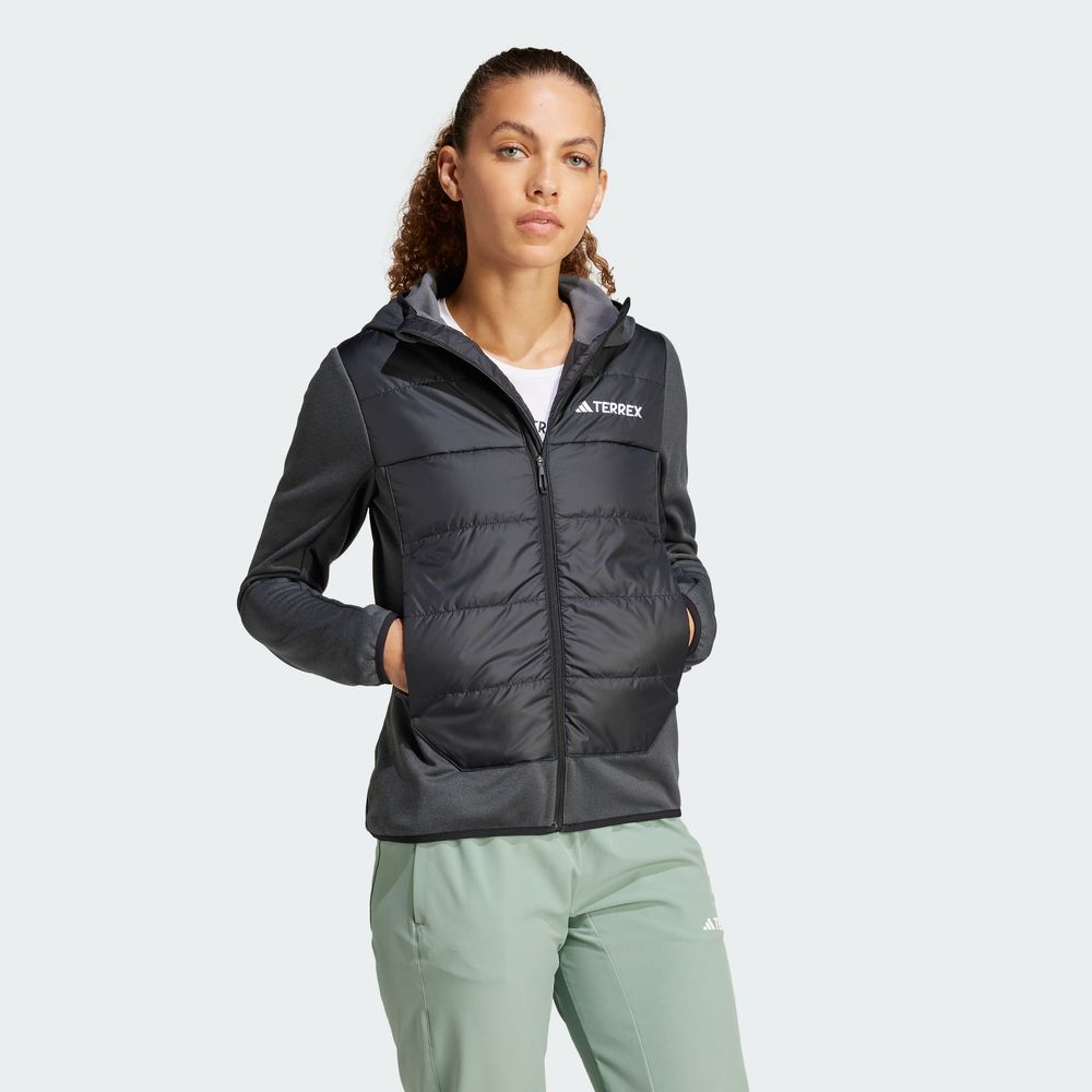 Foto 6 pulgar | Chamarra Térmica con Gorro Adidas Terrex Multi Hybrid Negra para Mujer