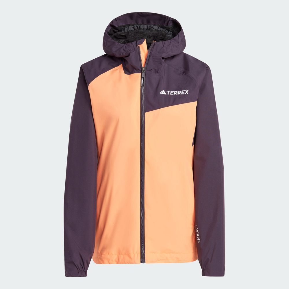 Foto 3 pulgar | Chamarra Adidas Naranja para Mujer