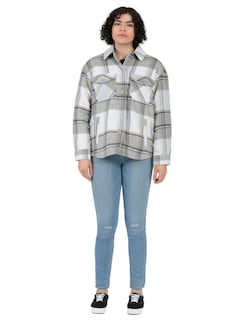 Foto 4 | Chamarra Levi's Shirt color Gris
