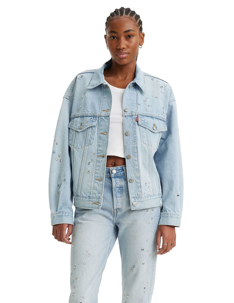 Foto 1 | Chamarra '90s Trucker Levi's color Azul