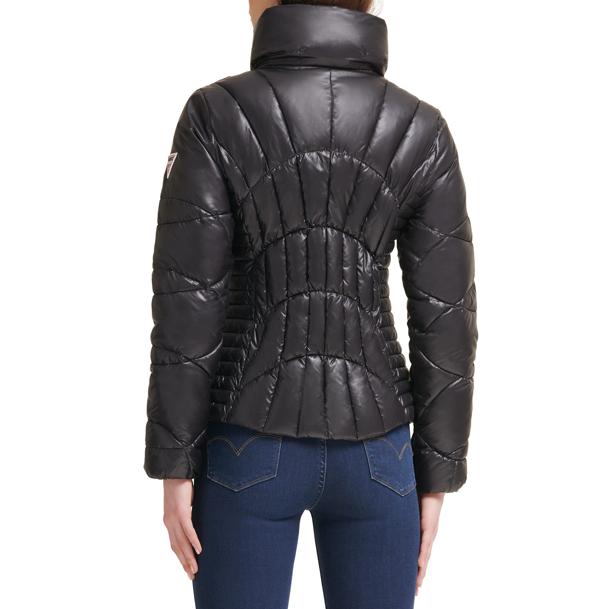 Foto 5 pulgar | Chaqueta Acolchada Guess Fall Puffer Negra para Mujer - Venta Internacional