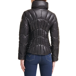 Foto 4 | Chaqueta Acolchada Guess Fall Puffer Negra para Mujer - Venta Internacional