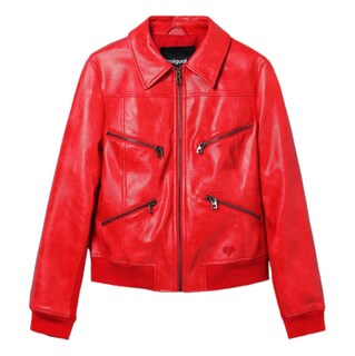 Foto 1 | Chaqueta Biker Retro Roja Desigual