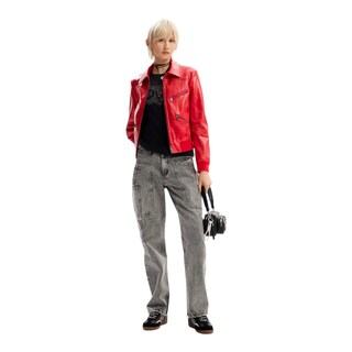 Foto 4 | Chaqueta Biker Retro Roja Desigual
