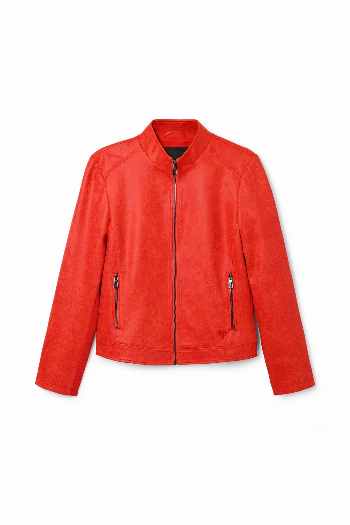 Foto 2 pulgar | Chaqueta Biker Slim Roja Desigual
