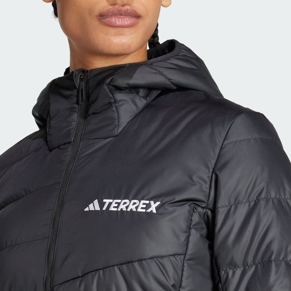 Foto 3 | Chamarra Adidas con Relleno de Pluma Negra para Mujer