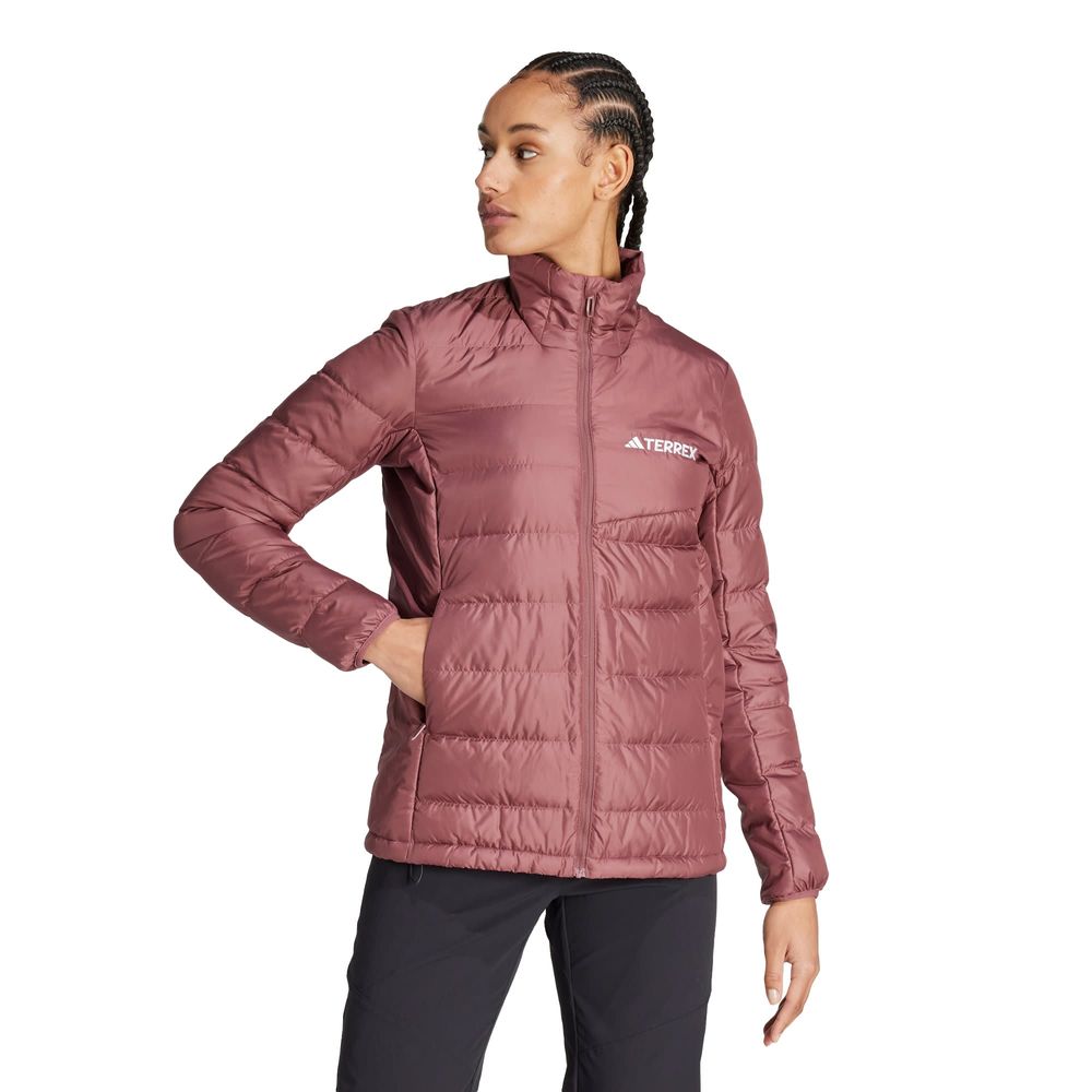 Foto 3 pulgar | Chamarra Adidas Mt Down Jkt Granate Diseño Sencillo y Audaz para Mujer