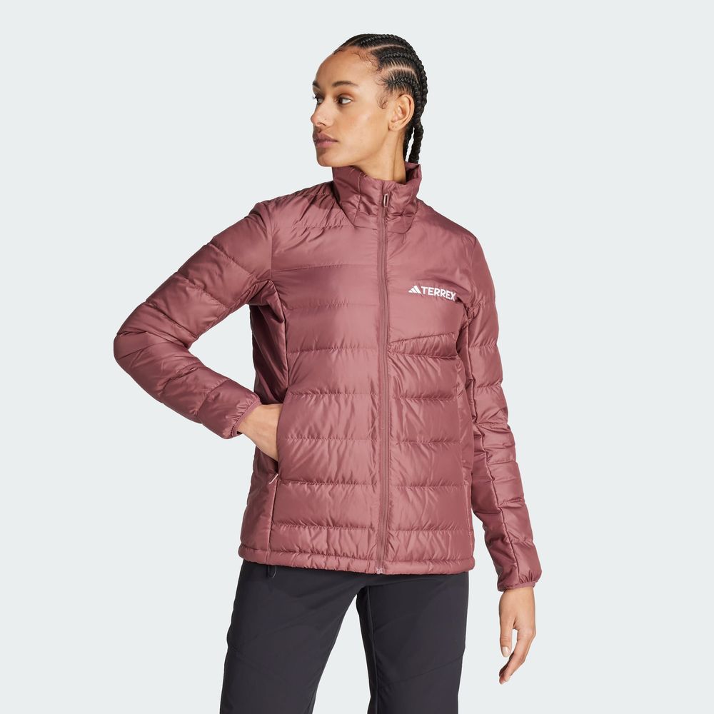 Foto 5 pulgar | Chamarra Adidas Mt Down Jkt Granate Diseño Sencillo y Audaz para Mujer