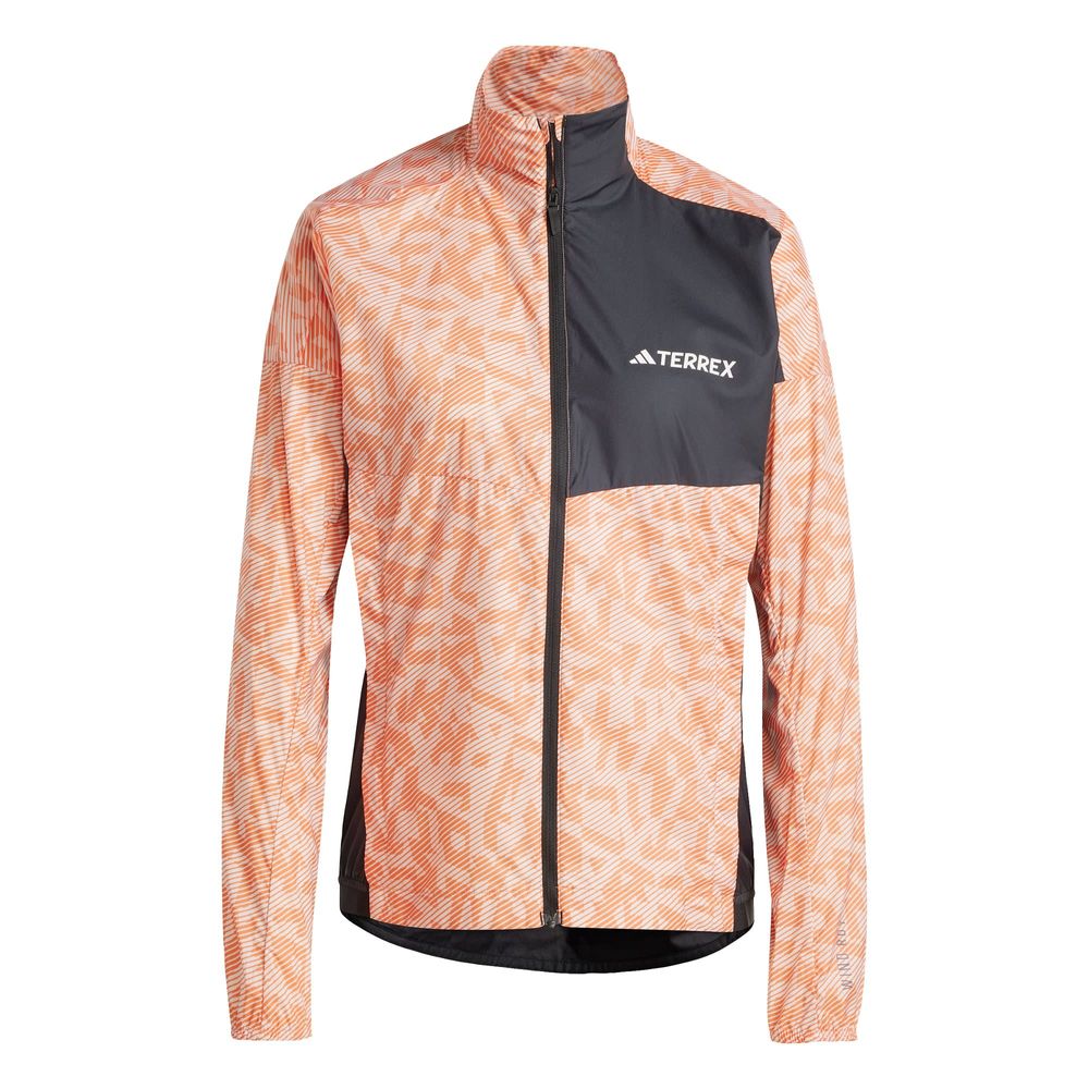Foto 1 | Chamarra Rompevientos Terrex Trail Running Adidas Rosa Mujer