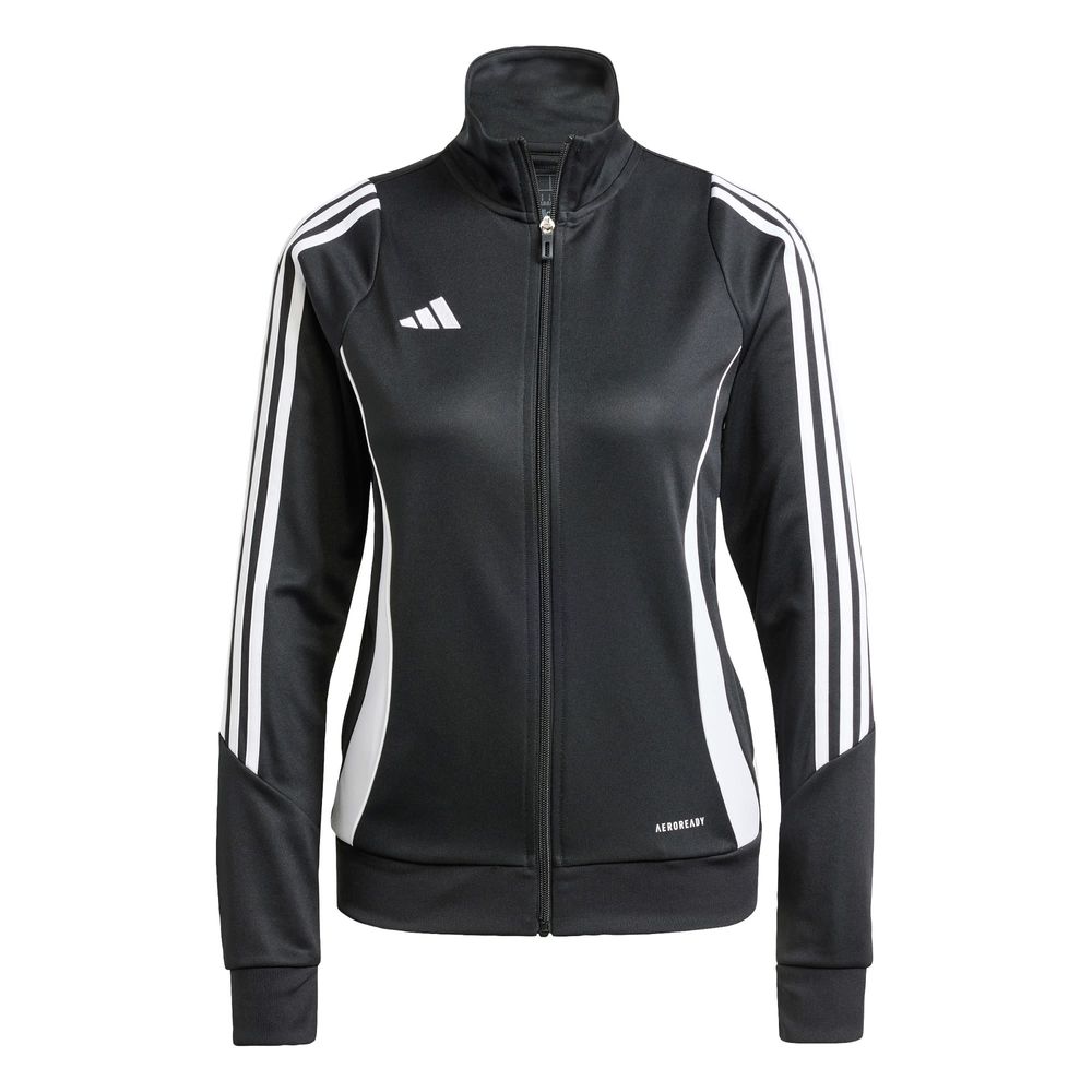 Foto 2 pulgar | Chamarra De Entrenamiento Tiro 24 Adidas Negro Mujer