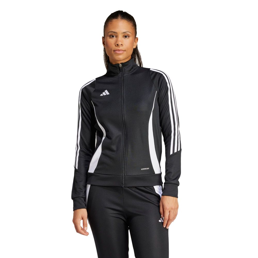 Foto 3 pulgar | Chamarra De Entrenamiento Tiro 24 Adidas Negro Mujer