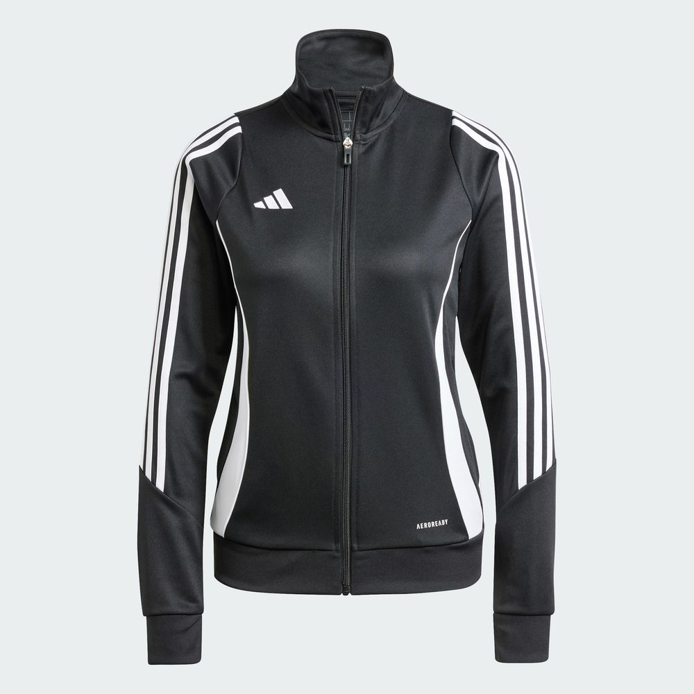 Foto 4 pulgar | Chamarra De Entrenamiento Tiro 24 Adidas Negro Mujer