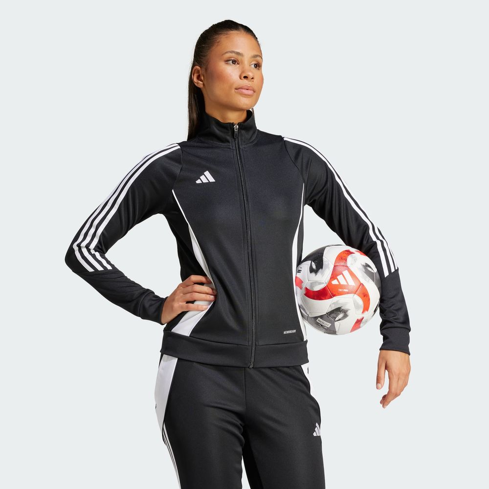 Foto 7 pulgar | Chamarra De Entrenamiento Tiro 24 Adidas Negro Mujer