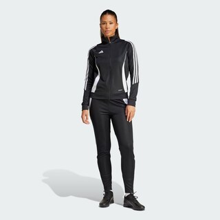 Foto 7 | Chamarra De Entrenamiento Tiro 24 Adidas Negro Mujer