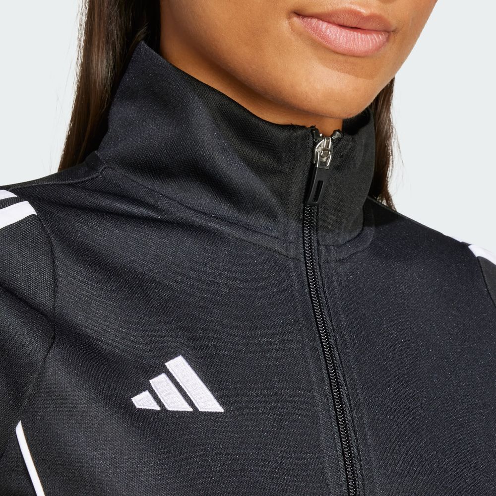 Foto 9 pulgar | Chamarra De Entrenamiento Tiro 24 Adidas Negro Mujer