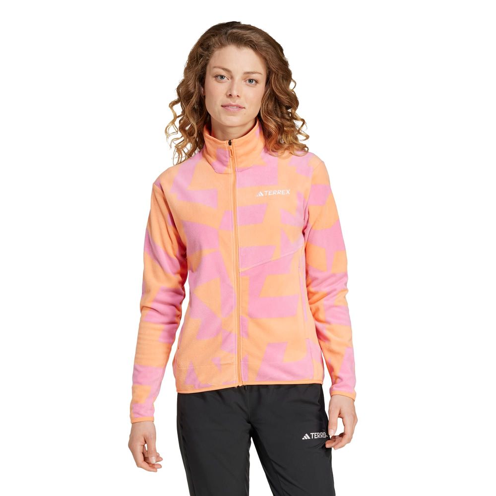 Foto 3 pulgar | Chamarra Terrex Multi Printed Full-zip Fleece Adidas para Mujer